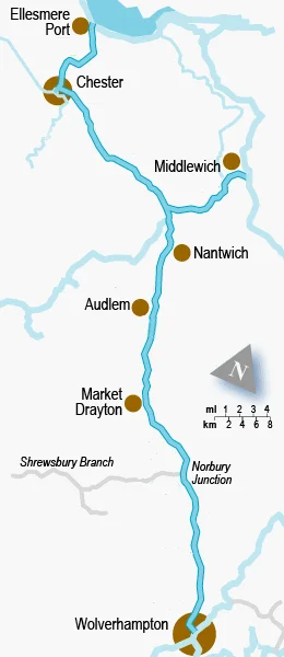 Shropshire Union Canal Map