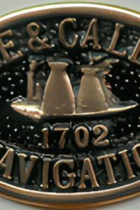 Aire & Calder Navigation Brass Plaque