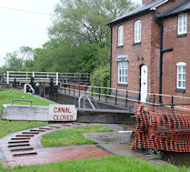 Canal closed at Marbury