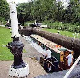 Broad locks with unusual mechanical lock gear at Hatton (G.U)