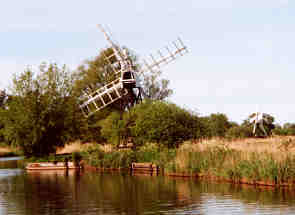 Wind pumps on the River Ant.