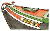 Narrowboat bow