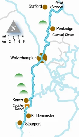 Staffs & Worcs Canal Map