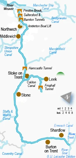 Trent & Mersey Canal Map
