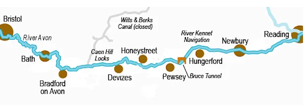 Kennet & Avon Map