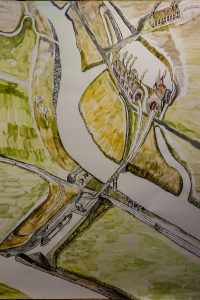 Canal Dock waterpowered Upper Forest Forge Tinplateworks Cornmill Swansea framed A4 signed print
